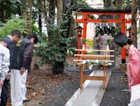 麒麟稲荷神社に生まれ変わる キリン舞鶴工場から移設　大森神社で鎮座式【舞鶴】