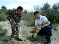 「沙漠緑化アミダの森京都隊・ロータリーの森」 8月、中国内モンゴル第5次植林活動に参加を【舞鶴】