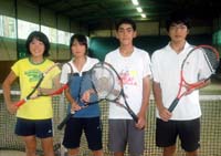 舞鶴グリーンテニスクラブ所属 中学生4選手が 8月7・8日の近畿総体へ 【舞鶴】