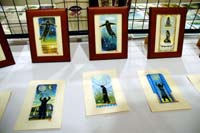 伝統木版画家・井堂さんが「宮沢賢治の世界展」 2月14日までサンムーンで水彩画などを展示【舞鶴】