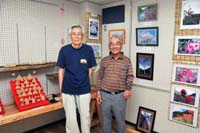 仲川さんと佐藤さん 木工と写真の2人展 市身障センターで6月30日まで【舞鶴】