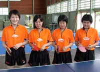 日星高卓球部女子（4人）が近畿大会へ 団体・ダブルス・シングルスで【舞鶴のニュース】