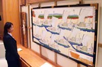 松尾寺「北前船大絵馬」の複製完成 宮津市の丹後郷土資料館で常設展示【舞鶴】