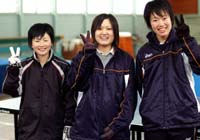 日星高卓球部の女子3選手、全日本選手権へ 大学生も出場した府予選を勝ち上がり 【舞鶴】