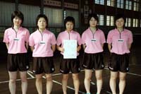 3年連続で全国高校選抜大会へ 日星高卓球部が女子の部団体で【舞鶴】